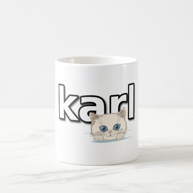 Tribute to Karl Lagerfeld Coffee Mug (Center)