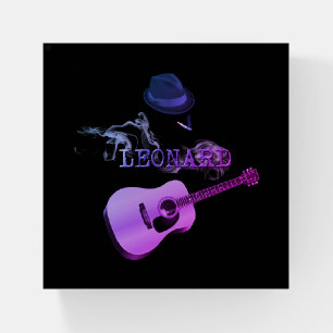 Tribute to Leonard cigarette purple Paperweight