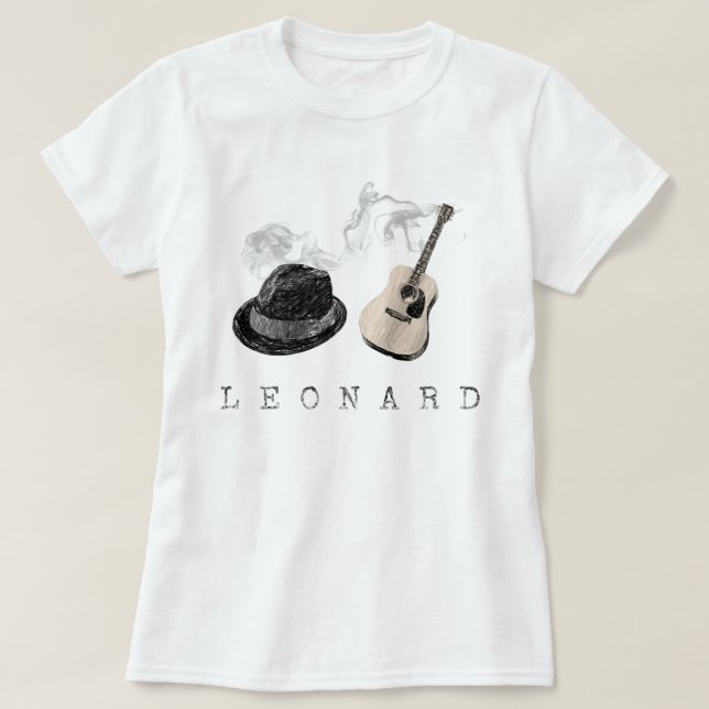 Tribute to Leonard drawing T-Shirt (Design Front)