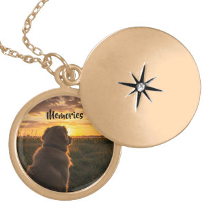 Tribute to my Great Pyrenees dog, Gold Plated Necklace