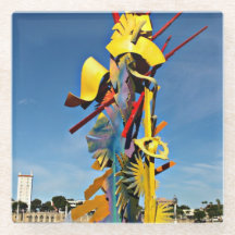 Tribute to Volunteerism Glass Coaster