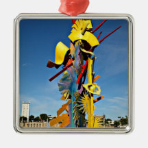 Tribute to Volunteerism Statute on Lake Mirror