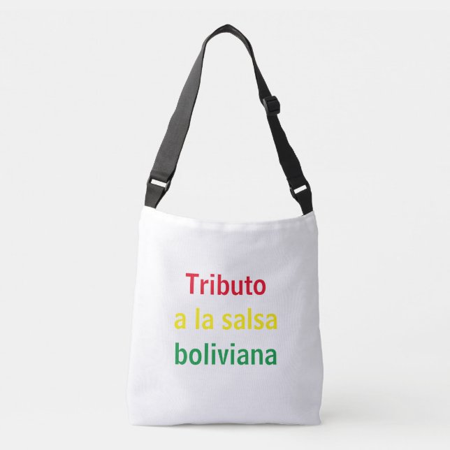 Tributo a salsa boliviana crossbody bag (Front)
