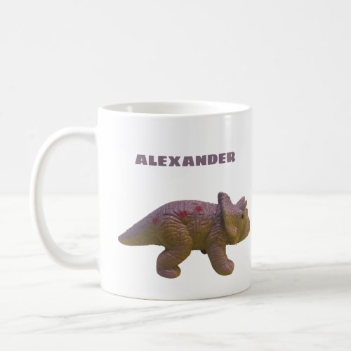 Triceratops And Your Name Toy Dinosaur Coffee Mug