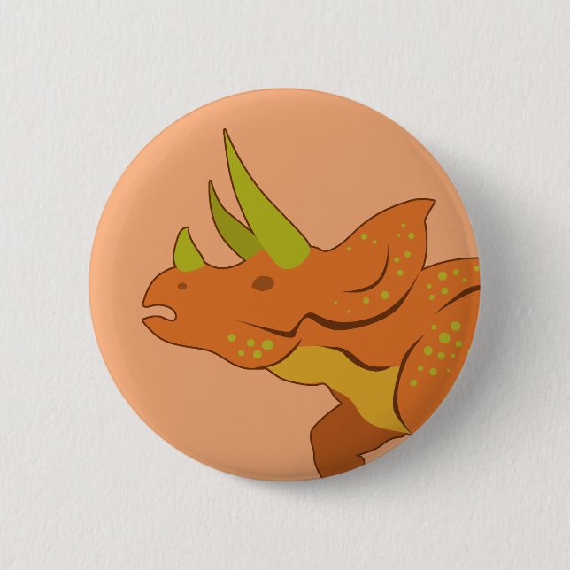 Triceratops Button (Front)