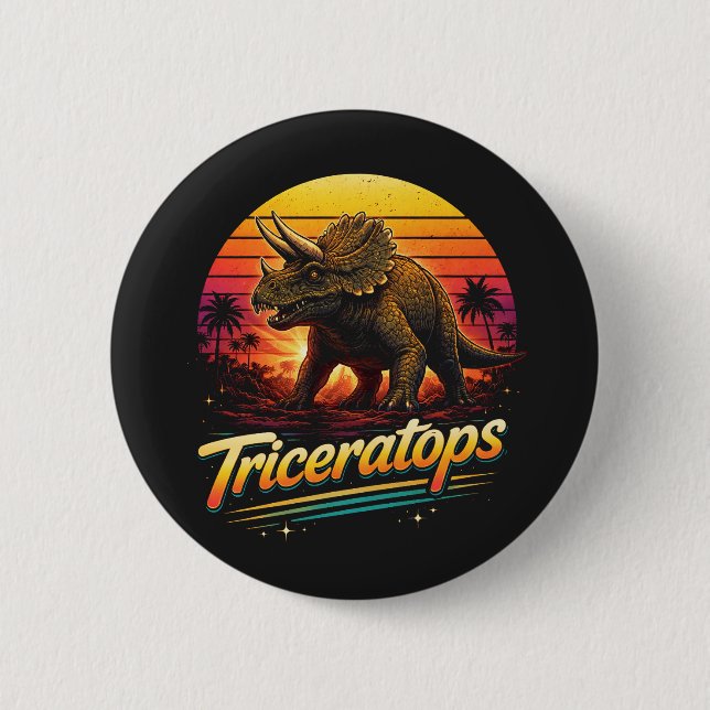 Triceratops Button (Front)