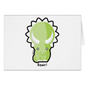 Triceratops Card (Front Horizontal)