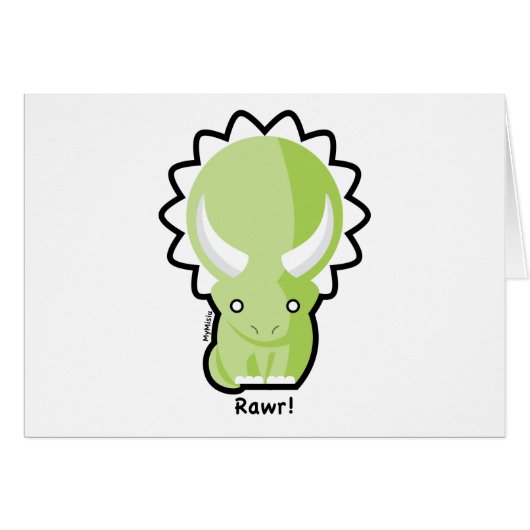 Triceratops Card (Front Horizontal)