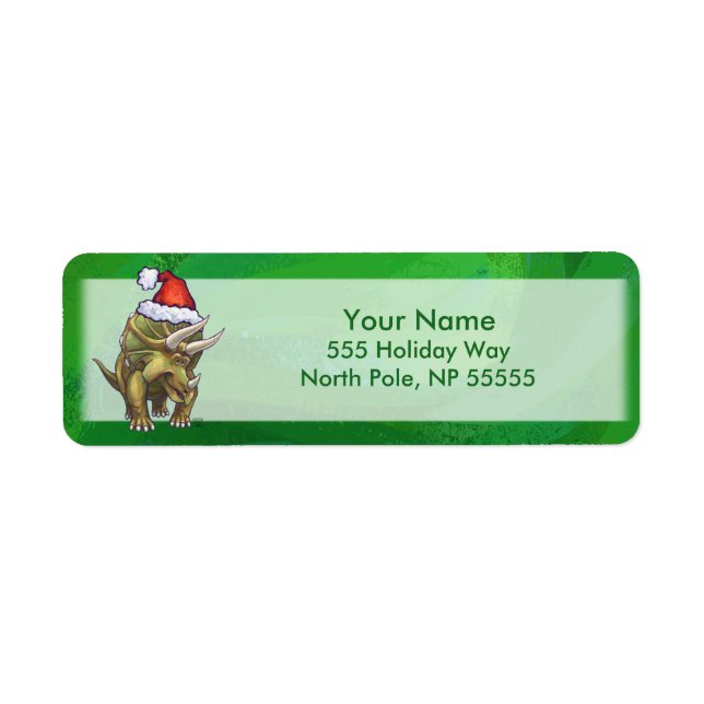 Triceratops Christmas Green Label (Front)
