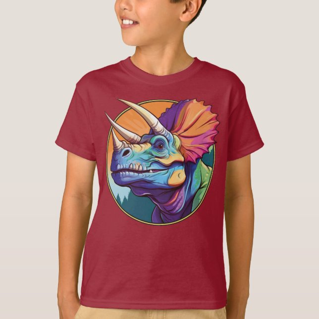 Triceratops - Classic Dinosaur Tee T-Shirt (Front)