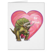 Triceratops Dino Rose and Heart (Front)
