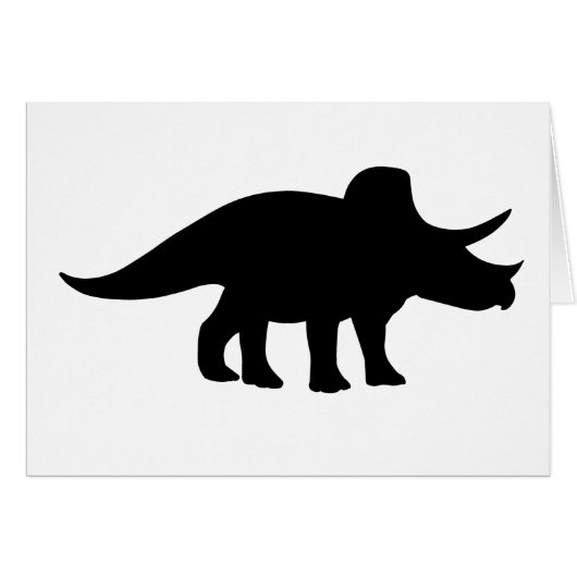 Triceratops Dinosaur. Cards (Front Horizontal)