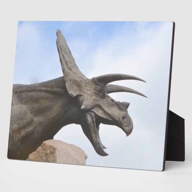 Triceratops Dinosaur Plaque (Side)