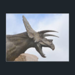 Triceratops Dinosaur Postcard<br><div class="desc">This postcard features a triceratops dinosaur.</div>