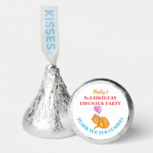 Triceratops Dinosaur Thank You Kid's Birthday Hershey®'s Kisses®