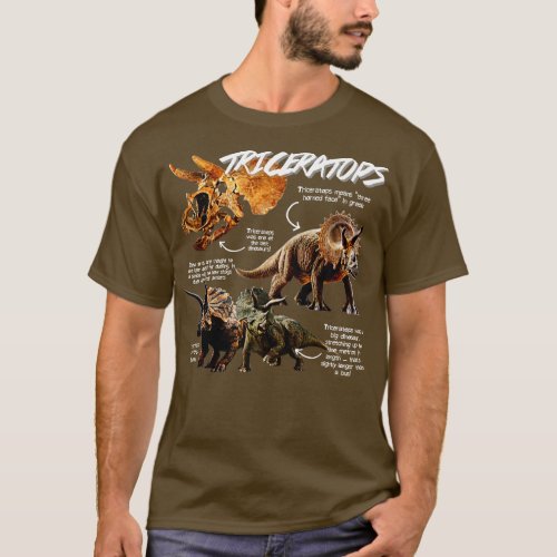 Triceratops Fun Facts T_Shirt