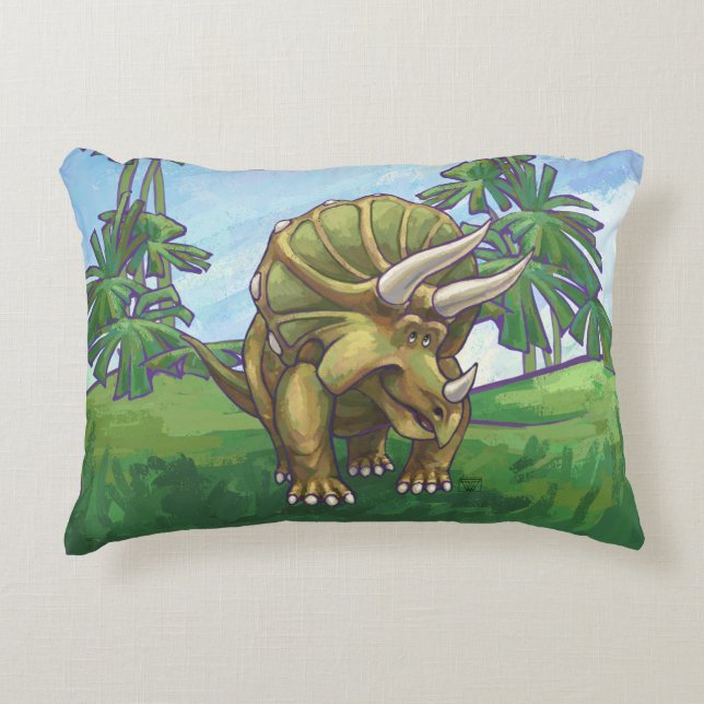 Triceratops Gifts & Accessories Accent Pillow (Front)