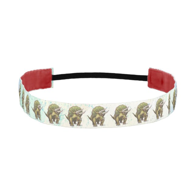 Triceratops Gifts & Accessories Athletic Headband (Front)