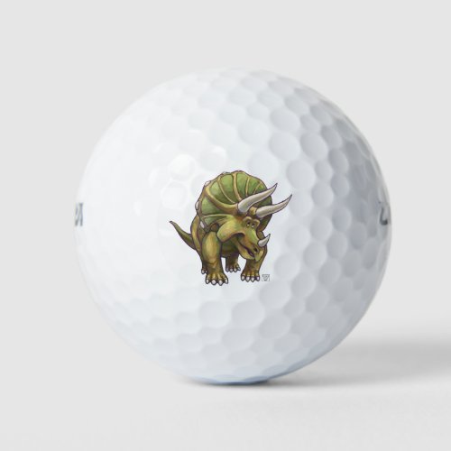 Triceratops Gifts  Accessories Golf Balls
