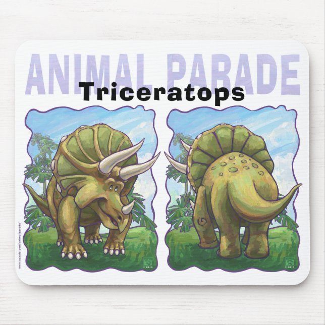 Triceratops Gifts & Accessories Mouse Pad (Front)