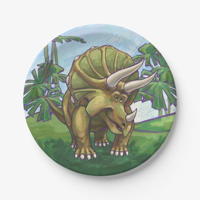 Triceratops Gifts & Accessories Paper Plates (Front)