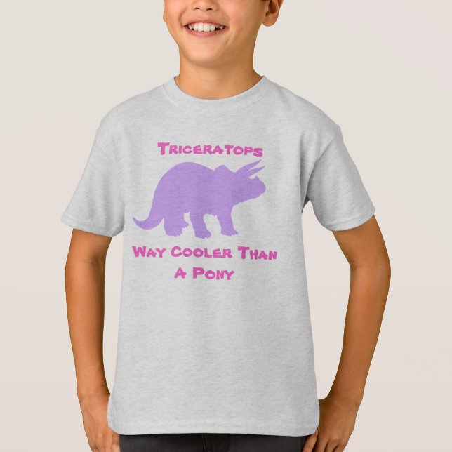 Triceratops  Girls Shirt (Front)
