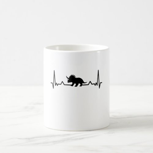 Triceratops Heartbeat dinosaur Dino Gift Mom Dad Coffee Mug