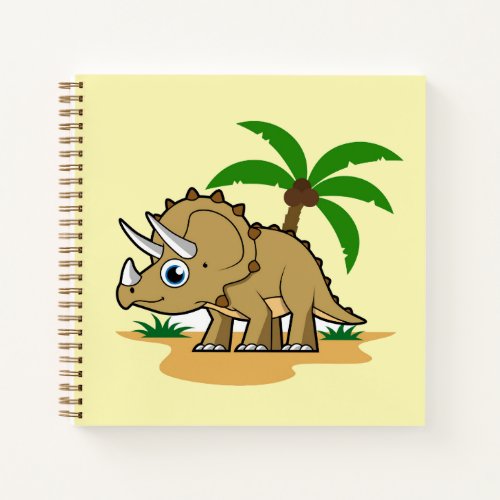 Triceratops In A Tropical Climate Notebook