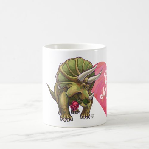 Triceratops In Love Valentines Day Magic Mug