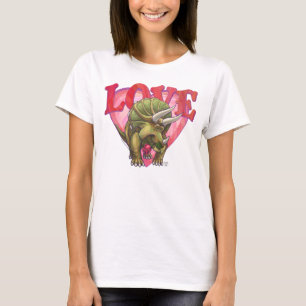 Triceratops In Love Valentine's Day T-Shirt