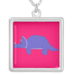 Triceratops necklace