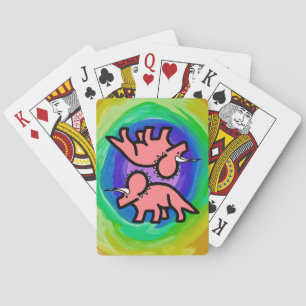 Triceratops  poker cards