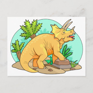 Triceratops Postcard