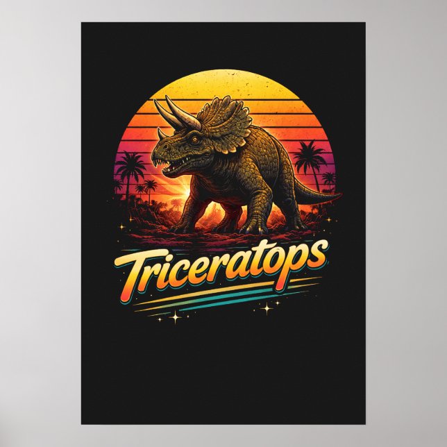 Triceratops Poster (Front)
