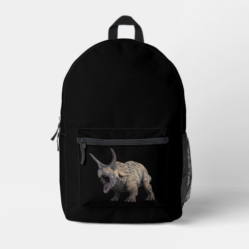 Triceratops Printed Backpack