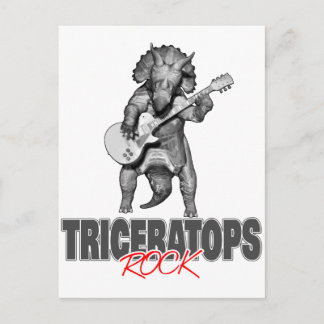 Triceratops Rocks Postcard