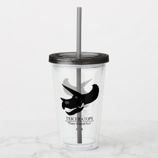 Triceratops Skull Acrylic Tumbler