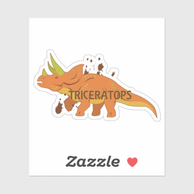 Triceratops Sticker (Sheet)