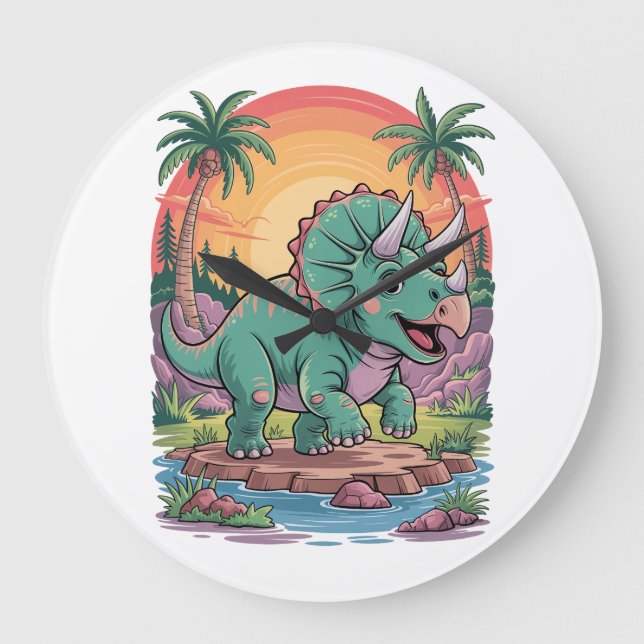 Triceratops triumph large clock (Front)