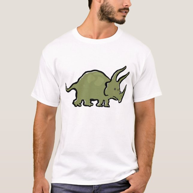 triceratops wearing glasses T-Shirt (Front)