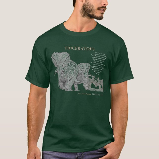 Triceratops Your Inner Dinosaur Shirt Greg Paul 2 (Front)