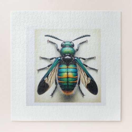 Trichodes Dorsal View 130624IREF113 _ Watercolor Jigsaw Puzzle
