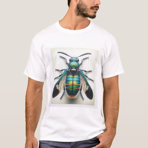 Trichodes Dorsal View 130624IREF113 _ Watercolor T_Shirt