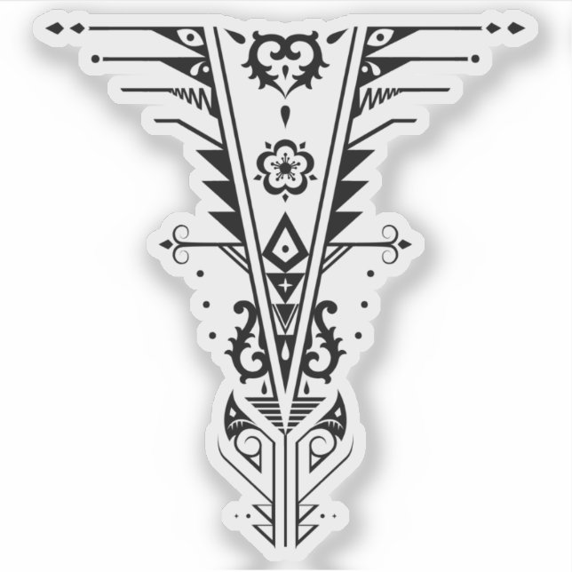 trichotomy tristack sticker (Front)