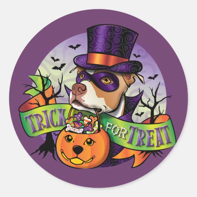 Trick for Treat Classic Round Sticker (Front)