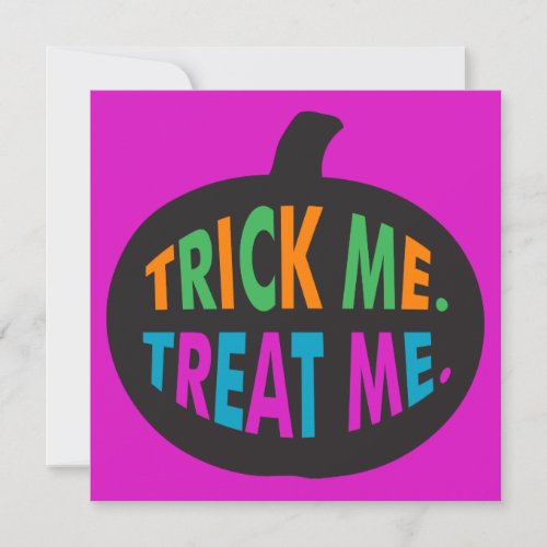 Trick Me Treat Me Halloween Multi_Color