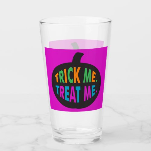 Trick Me Treat Me Halloween Multi_Color Glass