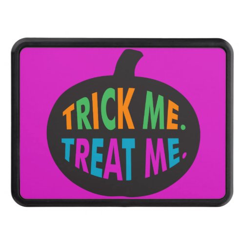 Trick Me Treat Me Halloween Multi_Color Hitch Cover