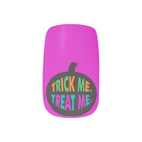 Trick Me Treat Me Halloween Multi_Color Minx Nail Art