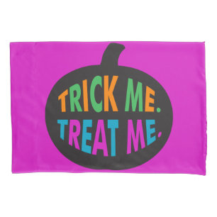 Trick Me Treat Me, Halloween Multi-Color Pillow Case